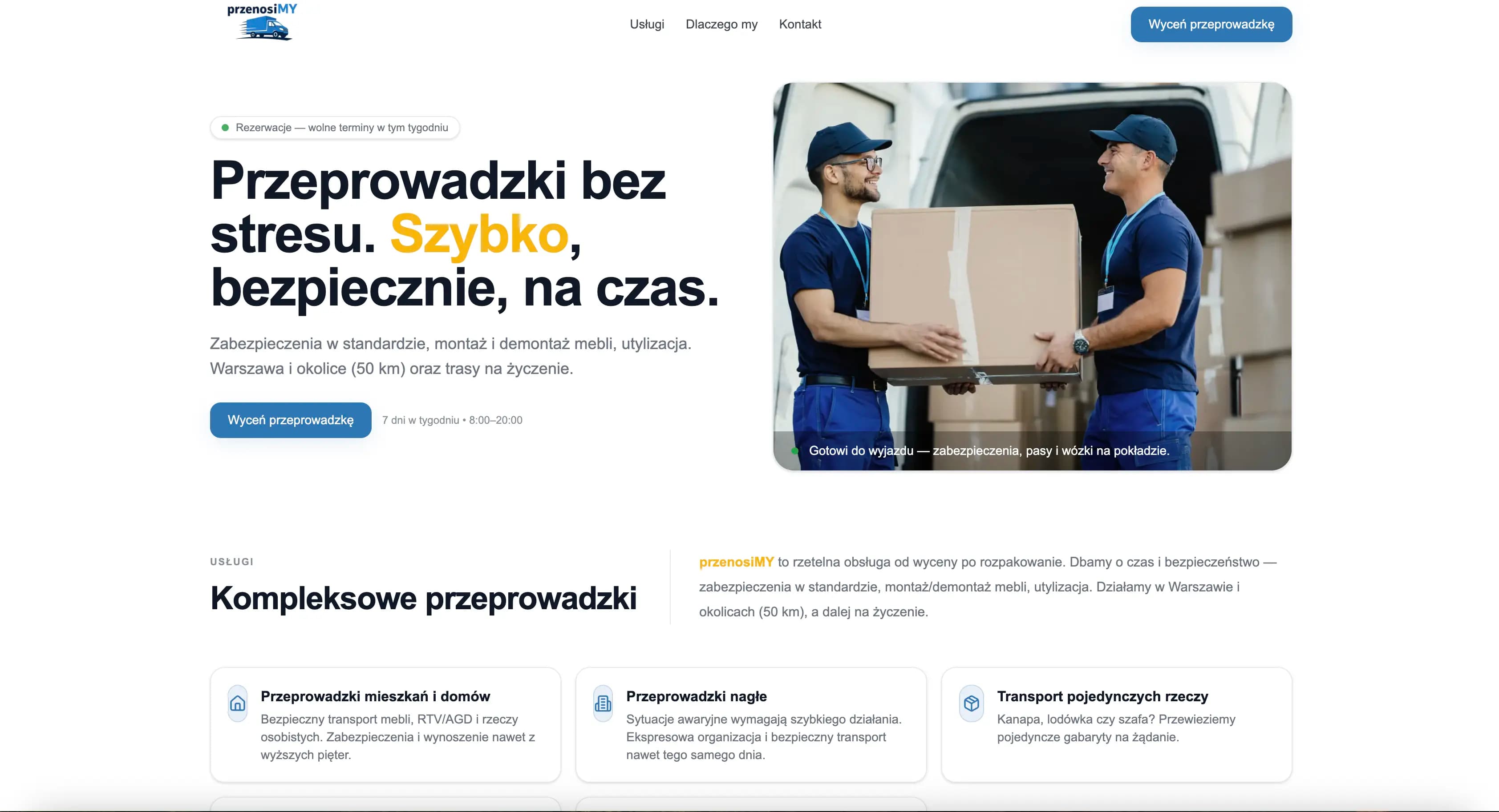 przenosiMY — podgląd strony